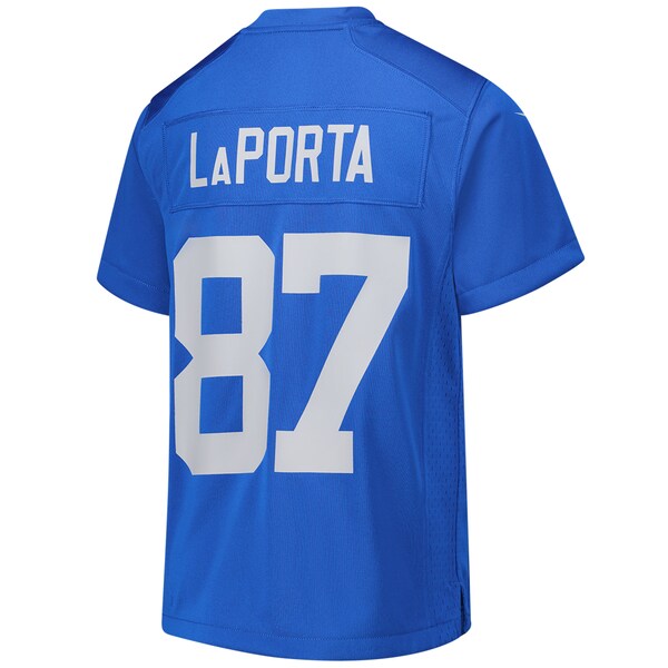 Sam LaPorta Detroit Lions Nike Youth Alternate Game Jersey - Blue - Image 2