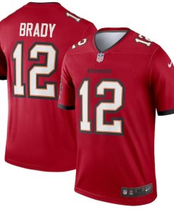 Alternative view of Tom Brady Tampa Bay Buccaneers Nike Legend Jersey - Red/Pewter