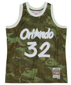 Alternative view of Shaquille O'Neal Orlando Magic Hardwood Classics 1994/95 Ghost Green Swingman Jersey - Camo