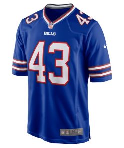 Alternative view of Terrel Bernard Buffalo Bills Nike Game Player Jersey - Royal