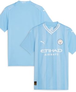 Manchester City Puma Women's 2023/24 Home Replica Jersey - Sky Blue