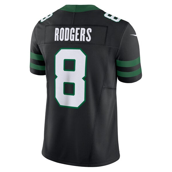 Aaron Rodgers New York Jets Nike Alternate Vapor F.U.S.E. Limited Jersey - Legacy Black - Image 4