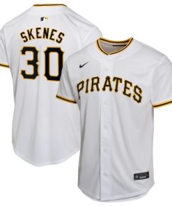 Paul Skenes Pittsburgh Pirates Nike Youth Home Player Game Jersey - White