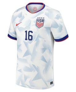 Alternative view of Rose Lavelle USMNT Nike 2025 Home Replica Player Jersey - White