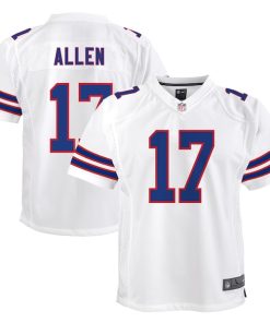 Alternative view of Josh Allen Buffalo Bills Nike Youth Game Jersey - White/Red/Royal