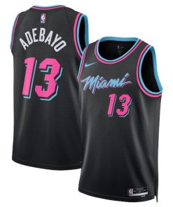 Bam Adebayo Miami Heat Nike Unisex 2025/26 Swingman Jersey - Black - City Edition