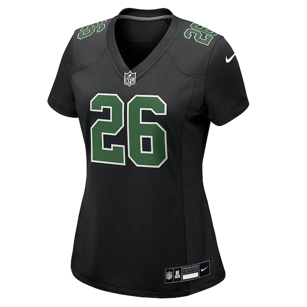 Saquon Barkley Philadelphia Eagles Nike Women's Fashion Game Jersey - Carbon Black/Kelly Green - Image 2