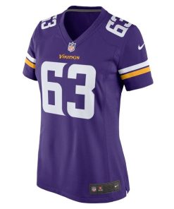 Alternative view of Chim Okorafor Minnesota Vikings Nike Women's Team Game Jersey - Purple