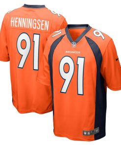 Matt Henningsen Denver Broncos Nike Game Player Jersey - Orange