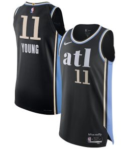 Nike Trae Young Atlanta Hawks  Authentic Jersey - City Edition - Black