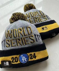 Alternative view of 2024 Los Angeles Dodgers NLCS World Series Champions Knit Hat