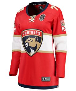 Alternative view of Sergei Bobrovsky Florida Panthers  Women's 2025 Stanley Cup Final Home Breakaway Player Jersey - Red