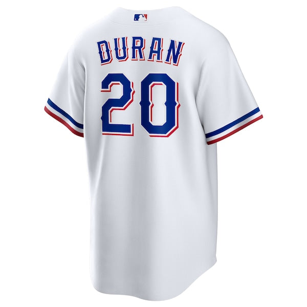 Ezequiel Duran Texas Rangers Nike Youth Home Replica Jersey - White - Image 3