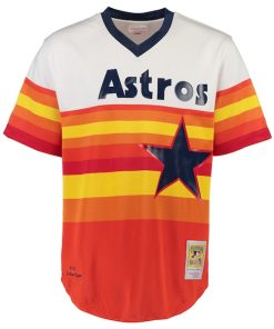 Alternative view of Nolan Ryan Houston Astros Throwback Authentic Jersey - White