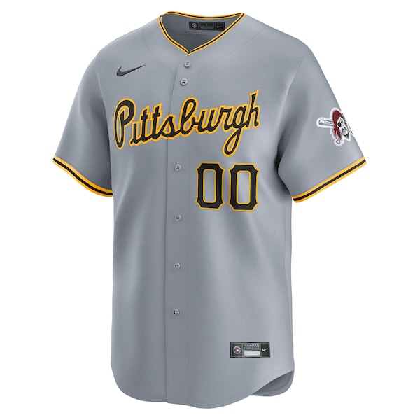 Pittsburgh Pirates Nike Away Limited Custom Jersey - Gray - Image 3