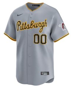 Alternative view of Pittsburgh Pirates Nike Away Limited Custom Jersey - Gray