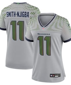 Jaxon Smith-Njigba Seattle Seahawks Nike Women's 2025 Rivalries Collection Game Jersey - Wolf Gray