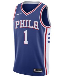 Alternative view of James Harden Philadelphia 76ers Nike Swingman Jersey - Icon Edition - Royal