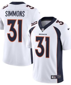 Justin Simmons Denver Broncos Nike Vapor Limited Jersey - White