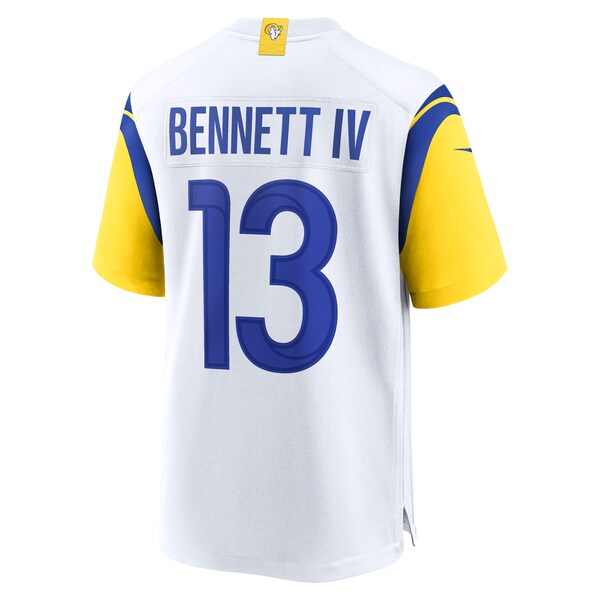 Stetson Bennett Los Angeles Rams Nike Game Jersey - White/Royal - Image 4