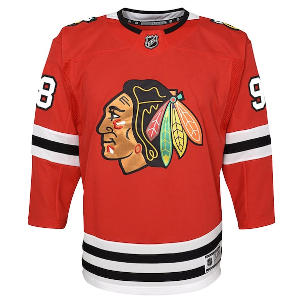 Connor Bedard Chicago Blackhawks Youth Home Premier?Player Jersey - Red - Image 2