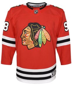Alternative view of Connor Bedard Chicago Blackhawks Youth Home Premier?Player Jersey - Red