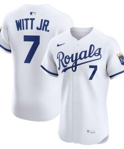Bobby Witt Jr. Kansas City Royals Nike Home Elite Jersey - White