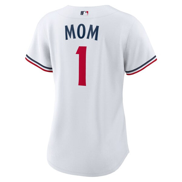 Minnesota Twins Nike Women's #1 Mom Home Replica Jersey - White - Image 3