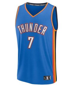 Alternative view of Chet Holmgren Oklahoma City Thunder  Fast Break Replica Player Jersey - Icon Edition - Blue