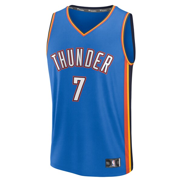 Chet Holmgren Oklahoma City Thunder Fast Break Replica Player Jersey - Icon Edition - Blue - Image 2