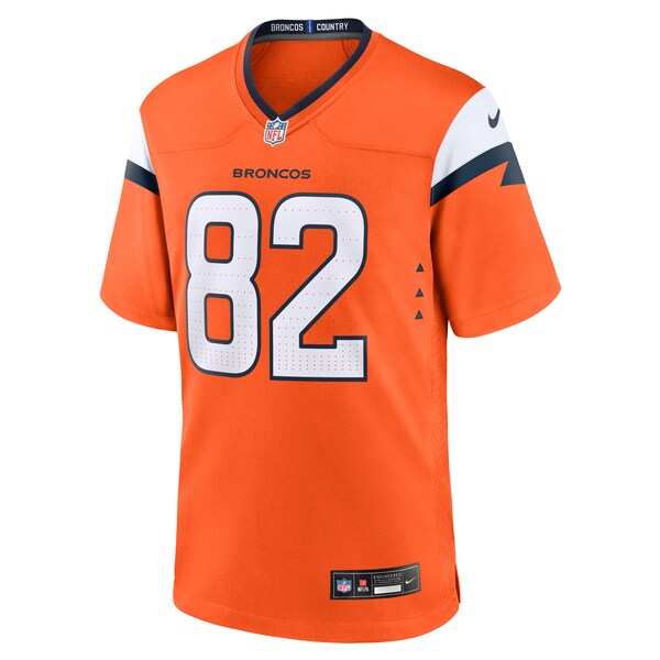 Adam Trautman Denver Broncos Nike Team Game Jersey - Orange - Image 7