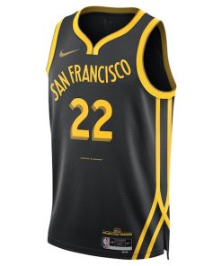 Alternative view of Andrew Wiggins Golden State Warriors Nike Unisex 2023/24 Swingman Jersey - Black - City Edition