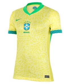 Alternative view of Brazil National Team Nike Women's 2024 Home Stadium Replica Jersey?¨C Yellow