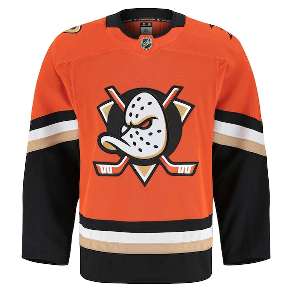 Anaheim Ducks Home Authentic Pro Jersey - Orange - Image 2