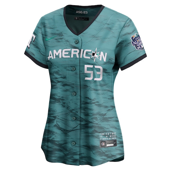 Adolis Garcia American League Nike Women's 2023 MLB All-Star Game Limited Player Jersey - Teal - Image 3