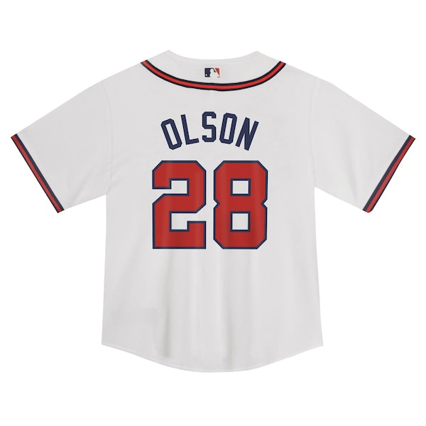 Matt Olson Atlanta Braves Nike Toddler Game Jersey - White - Image 3