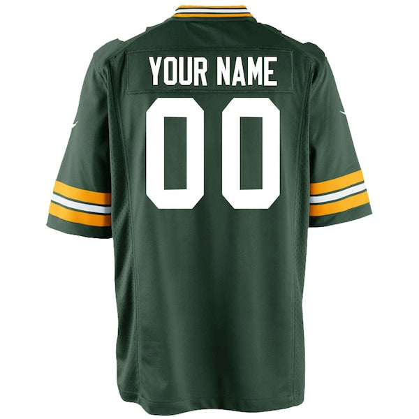 Green Bay Packers Nike Youth Custom Game Jersey - Green - Image 3