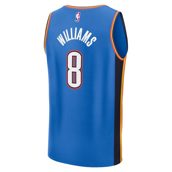Jalen Williams Oklahoma City Thunder 2025 NBA Finals Champions Fast Break Replica Player Jersey - Blue - Icon Edition - Image 3