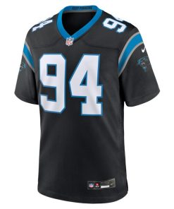 Alternative view of A'Shawn Robinson Carolina Panthers Nike  Game Jersey -  Black