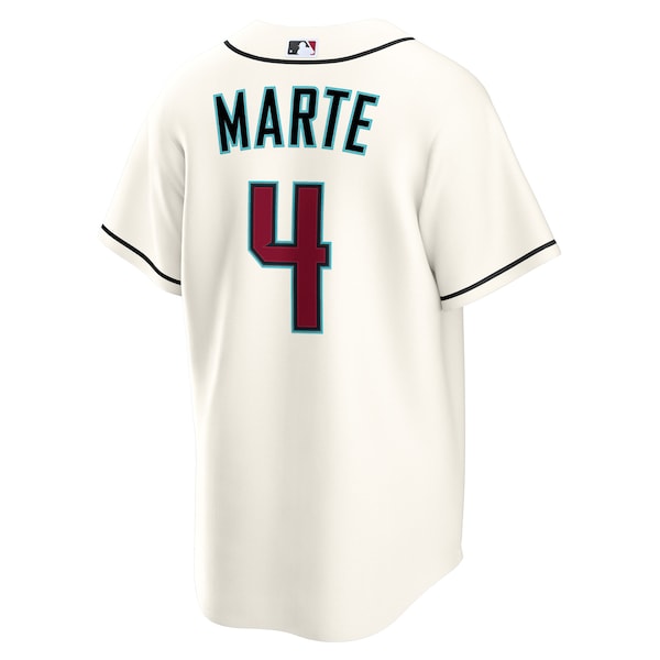 Ketel Marte Arizona Diamondbacks Nike Youth Home Replica Jersey - Cream - Image 3