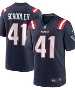 Brenden Schooler New England Patriots Nike Game Player Jersey - Navy