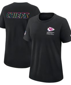 Kansas City Chiefs Nike Women's 2025 NFL Crucial Catch Tri-Blend Dri-FIT T-Shirt - Black