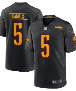 Jayden Daniels Men's Washington Commanders Nike Alternate Game Player Jersey - Black