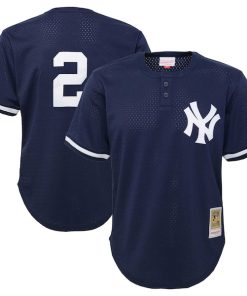 Derek Jeter New York Yankees Preschool Cooperstown Collection?Mesh Batting Practice Jersey - Navy