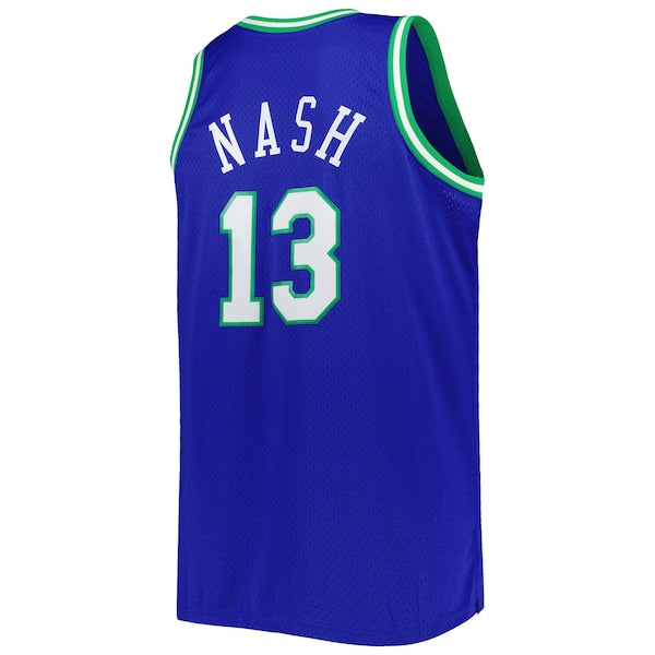 Steve Nash Dallas Mavericks Big & Tall Hardwood Classics 1998/99 Swingman Jersey - Blue - Image 3