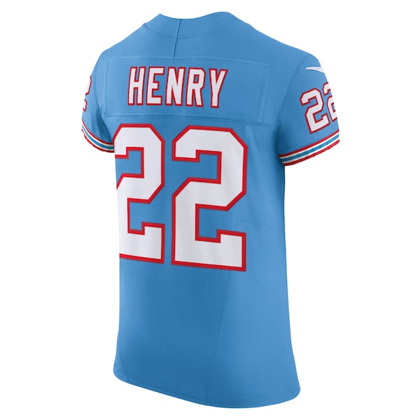 Derrick Henry Tennessee Titans Nike Oilers Throwback Vapor F.U.S.E. Elite Jersey - Light Blue - Image 3