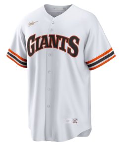 Alternative view of San Francisco Giants Nike Home Cooperstown Collection Team Jersey - White
