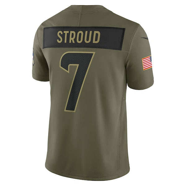 C.J. Stroud Houston Texans Nike 2025 Salute to Service Limited Jersey - Olive - Image 3