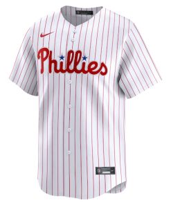 Alternative view of Zack Wheeler Philadelphia Phillies Nike Home Limited Player Jersey - White