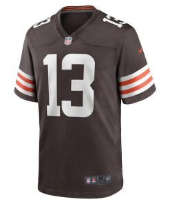 Alternative view of Corey Bojorquez Cleveland Browns Nike Game Jersey - Brown
